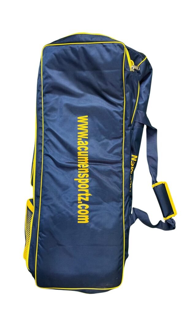 AcuMen - Cricket Bag - Navy Blue Yellow - Image 2