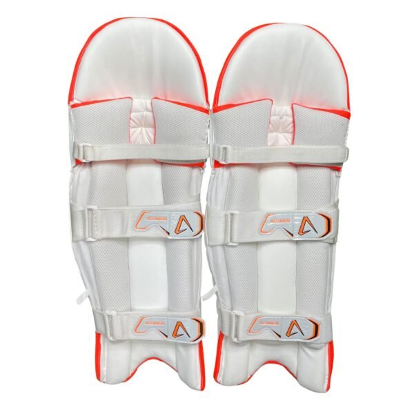 AcuMen - White Leg Pad with Red Border - Image 2
