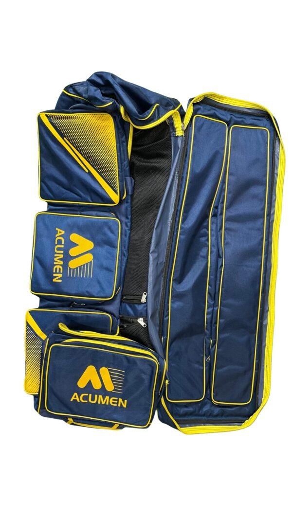AcuMen - Cricket Bag - Navy Blue Yellow